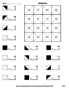 images 2 Digit By 1 Digit Multiplication Coloring Worksheets multiplication worksheets
