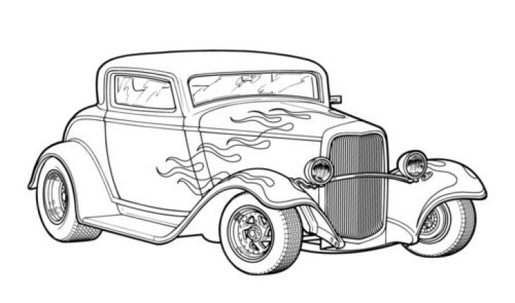 Featured image of post Classic Car Old Car Coloring Pages