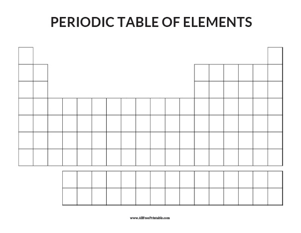 Featured image of post Downloadable Printable Blank Periodic Table