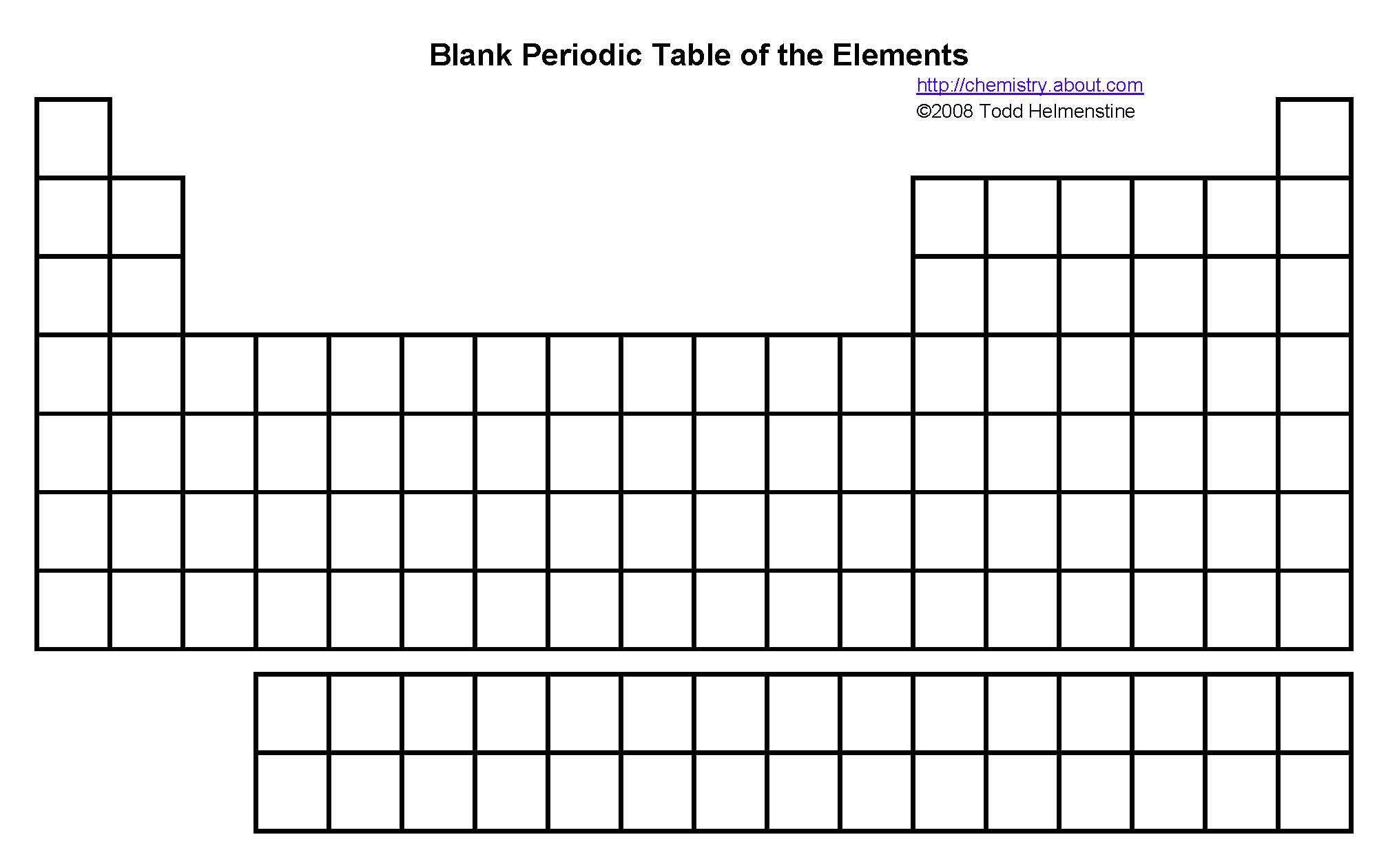 Featured image of post Free Printable Blank Periodic Table