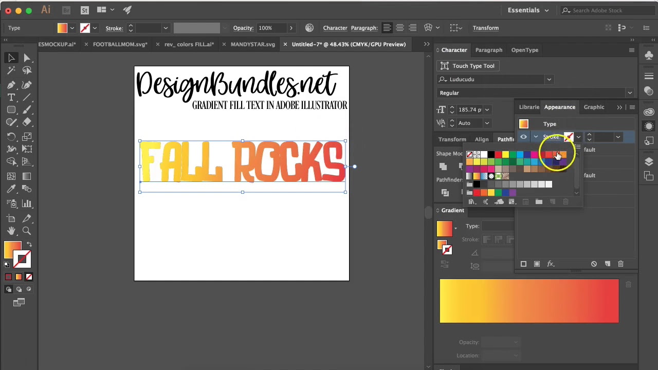 Featured image of post How To Use Gradient Tool In Illustrator On Text