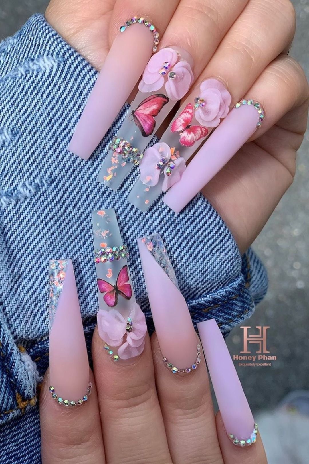 Featured image of post Long Acrylic Nail Ideas Spring