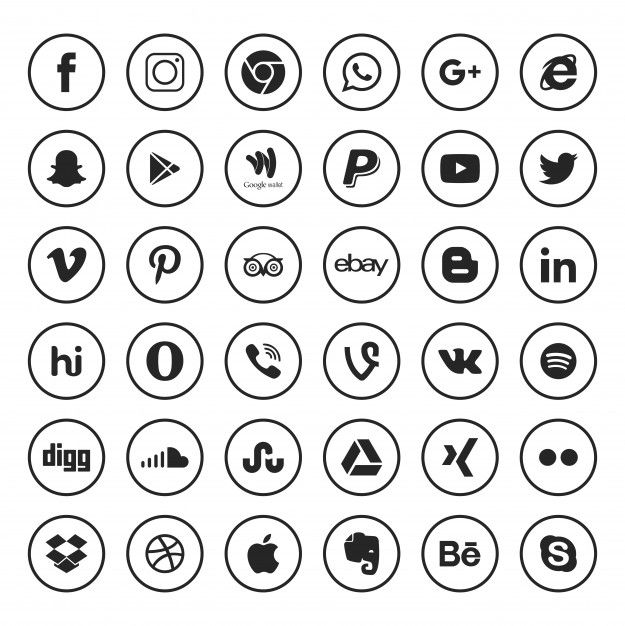 Featured image of post Social Media Icons Vector Free Download