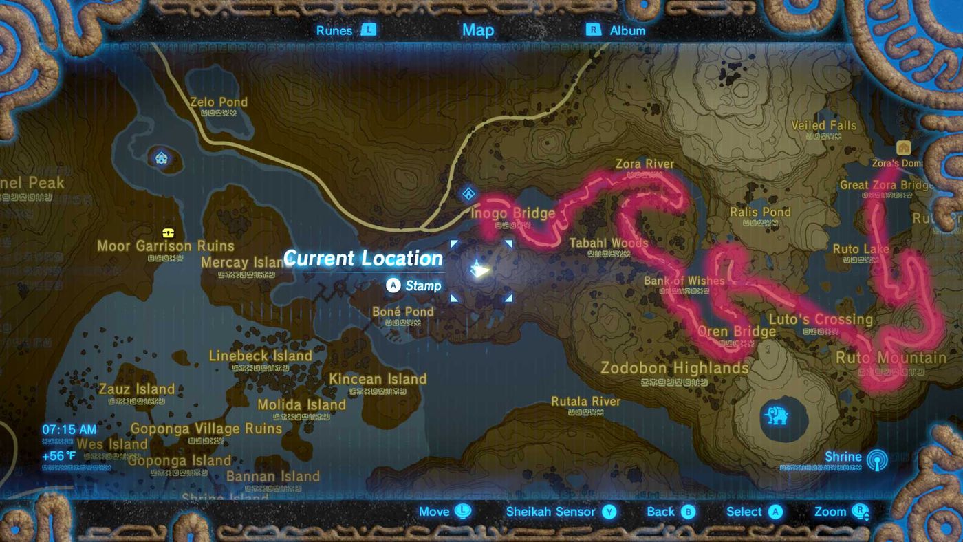 Featured image of post Zelda Breath Of The Wild Zora&#039;s Domain Map